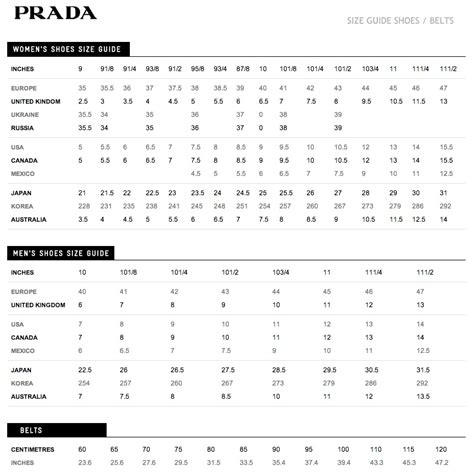 prada dimensions|prada size chart clothing.